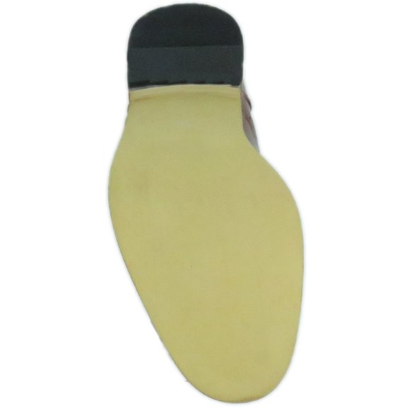 Executive Brown Buckle Italian Style Shoes - Picture 10 of 12